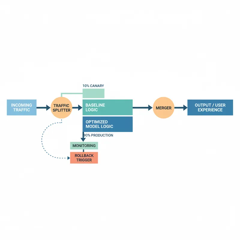 Canary deployment diagram for workflow optimization