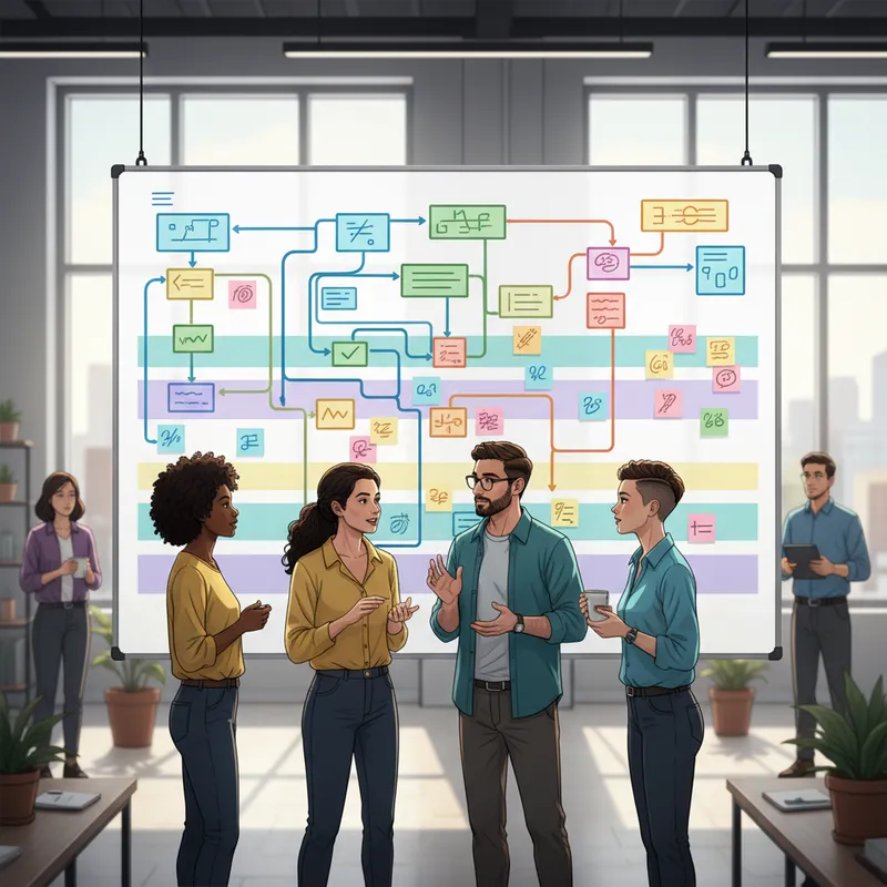 Flowchart of process mapping session