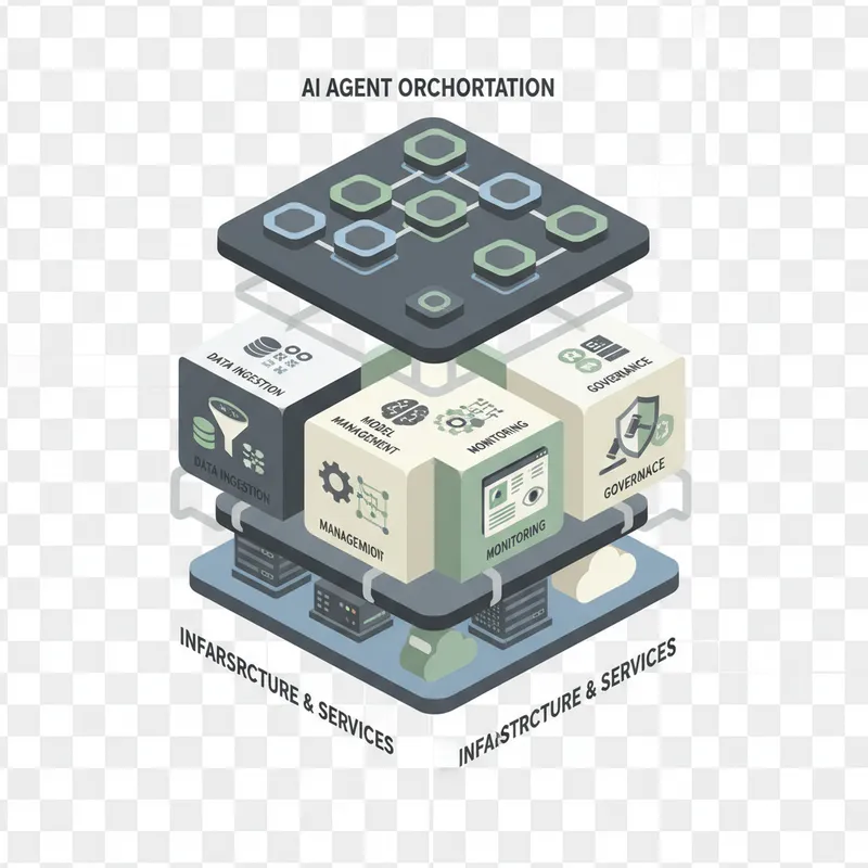 Scaled agent platform illustration